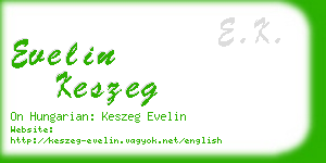 evelin keszeg business card